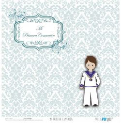 PFY-007 - PAPEL SCRAP COMUNION - pack 12 ud.