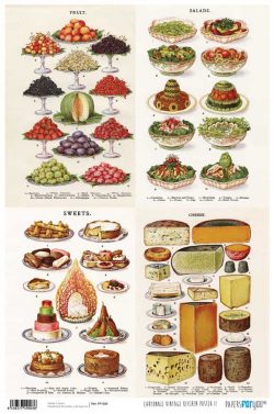 PFY-1003 - PAPEL CARTONAJE VINTAGE KITCHEN POSTER II