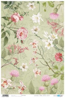PFY-1009 - PAPEL CARTONAJE SPRING VINTAGE GREEN