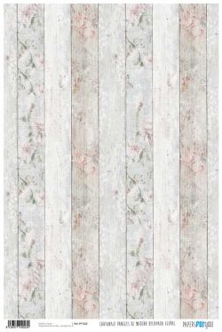 PFY-1023 - PAPEL CARTONAJE MADERA DECAPADA FLORAL