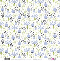PFY-1133 - PAPEL SCRAP BIG BANG FLOWERS - pack 12 ud.