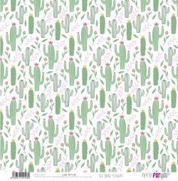 PFY-1143 - PAPEL SCRAP BIG BANG FLOWERS - pack 12 ud.