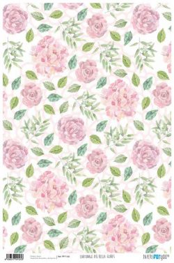 PFY-1145 - PAPEL CARTONAJE PIU BELLA FLORES - pack 12 ud.