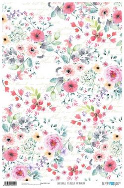 PFY-1149 - PAPEL CARTONAJE PIU BELLA PRIMAVERA - pack 12 ud.