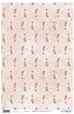 PFY-1154 - PAPEL CARTONAJE ONE COFFEE TE - pack 12 ud.