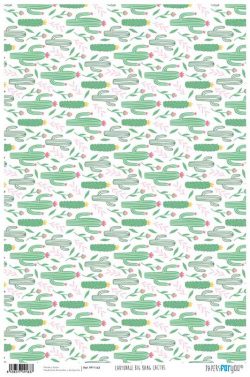 PFY-1163 - PAPEL CARTONAJE BIG BANG CACTUS - pack 12 ud.