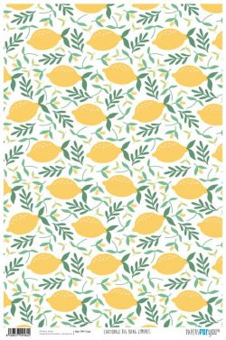 PFY-1164 - PAPEL CARTONAJE BIG BANG LIMONES - pack 12 ud.