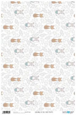 PFY-1165 - PAPEL CARTONAJE AY QUE CUQUI - pack 12 ud.