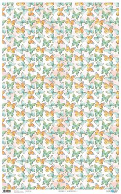 PFY-1181 - PAPEL SATIN PIU BELLA MARIPOSAS - pack 6 ud.
