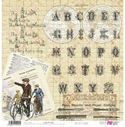 PFY-1224 - PAPEL SCRAP THE OLD SCHOOL - pack 12 ud.