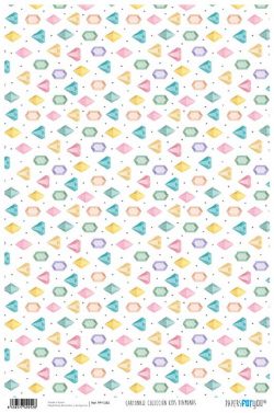 PFY-1252 - PAPEL CARTONAJE KIDS DIAMONDS - pack 12 ud.