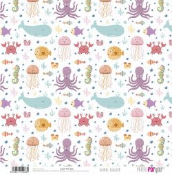 PFY-1266 - PAPEL SCRAP ANIMAL KINGDOM - pack 12 ud.