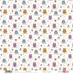 PFY-1267 - PAPEL SCRAP ANIMAL KINGDOM - pack 12 ud.