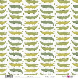 PFY-1271 - PAPEL SCRAP ANIMAL KINGDOM - pack 12 ud.