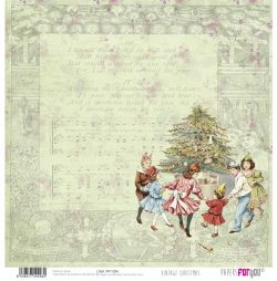 PFY-1296 - PAPEL SCRAP VINTAGE CHRISTMAS - pack 12 ud.
