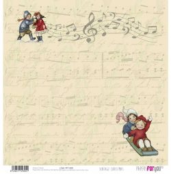 PFY-1305 - PAPEL SCRAP VINTAGE CHRISTMAS - pack 12 ud.