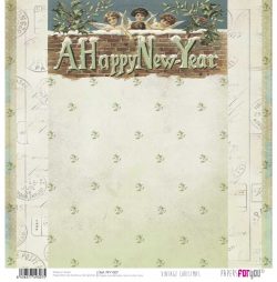 PFY-1307 - PAPEL SCRAP VINTAGE CHRISTMAS - pack 12 ud.
