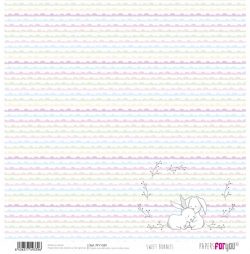 PFY-1339 - PAPEL SCRAP SWEET BUNNIES - pack 12 ud.