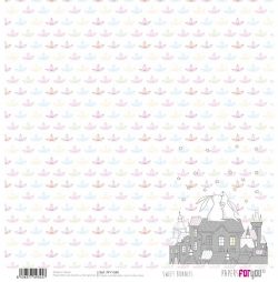 PFY-1345 - PAPEL SCRAP SWEET BUNNIES - pack 12 ud.