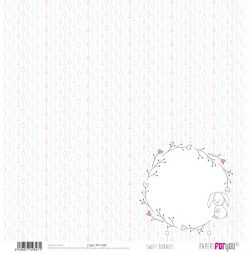 PFY-1347 - PAPEL SCRAP SWEET BUNNIES - pack 12 ud.