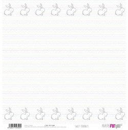 PFY-1349 - PAPEL SCRAP SWEET BUNNIES - pack 12 ud.
