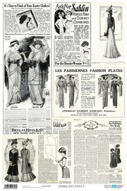 PFY-1357 - PAPEL CARTONAJE LADIES VINTAGE II - pack 12 ud.