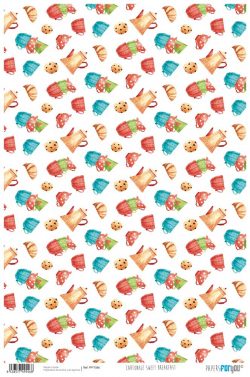 PFY-1546 - PAPEL CARTONAJE SWEET BREAKFAST - pack 12 ud.