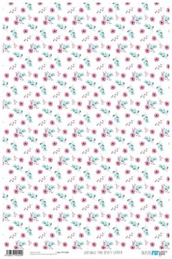 PFY-1549 - PAPEL CARTONAJE PINK BEAUTY GARDEN - pack 12 ud.