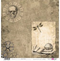 PFY-1601 - PAPEL SCRAP KILLING ME SOFTLY WITH STEAMPUNK - pack 12 ud.