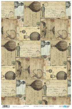 PFY-1666 - PAPEL CARTONAJE KILLING ME SOFTLY TRAVELER - pack 12 ud.