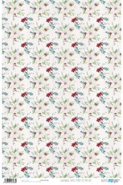PFY-168 - PAPEL CARTONAJE TAPIZ FLOR DE PASCUA - pack 12 ud.