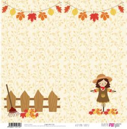 PFY-1712 - PAPEL SCRAP AUTUMN FOREST - pack 12 ud.