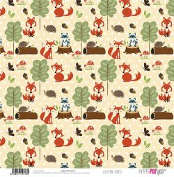 PFY-1713 - PAPEL SCRAP AUTUMN FOREST - pack 12 ud.