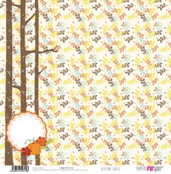 PFY-1715 - PAPEL SCRAP AUTUMN FOREST - pack 12 ud.