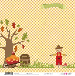 PFY-1721 - PAPEL SCRAP AUTUMN FOREST - pack 12 ud.