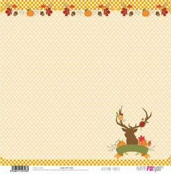 PFY-1723 - PAPEL SCRAP AUTUMN FOREST - pack 12 ud.