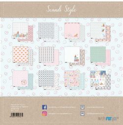 PFY-1727 - COLECCION 12 PAPELES SCRAP SCANDI STYLE - pack 3 ud.