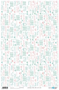 PFY-1755 - PAPEL CARTONAJE MIRA COMO FLOTO LOVE - pack 12 ud.