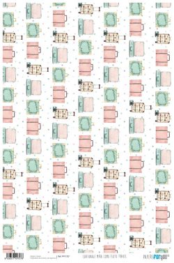 PFY-1757 - PAPEL CARTONAJE MIRA COMO FLOTO TRAVEL - pack 12 ud.