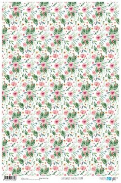 PFY-1760 - PAPEL CARTONAJE DANCING FLORA - pack 12 ud.
