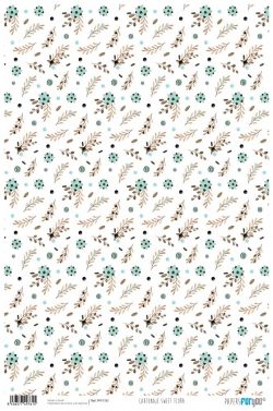 PFY-1761 - PAPEL CARTONAJE SWEET FLORA - pack 12 ud.