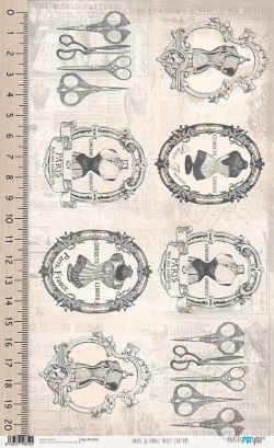 PFY-1812 - PAPEL DE ARROZ HAUTE COUTURE - pack 6 ud.