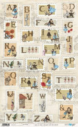 PFY-1824 - PAPEL DE ARROZ SOMEWHERE OVER ABECEDARIUM - pack 6 ud.