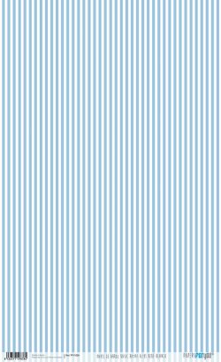 PFY-1838 - PAPEL DE ARROZ BASICS RAYAS AZUL BEBE BLANCO - pack 6 ud.