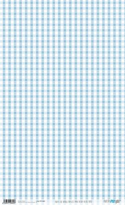 PFY-1840 - PAPEL DE ARROZ BASICS MINI VICHY AZUL BEBE - pack 6 ud.