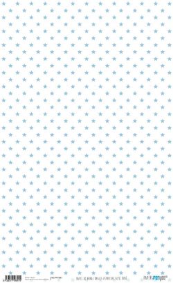 PFY-1841 - PAPEL DE ARROZ BASICS ESTRELLAS AZUL BEBE - pack 6 ud.