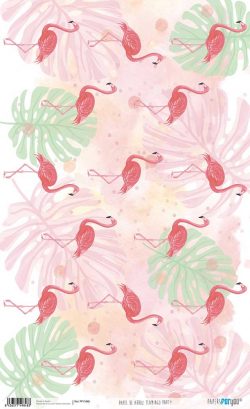 PFY-1848 - PAPEL DE ARROZ FLAMINGO PARTY - pack 6 ud.