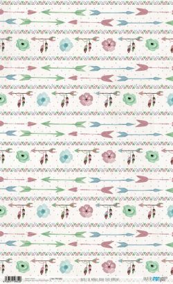 PFY-1852 - PAPEL DE ARROZ BOHO CHIC ARROWS - pack 6 ud.