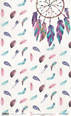 PFY-1857 - PAPEL DE ARROZ BOHO CHIC DREAMCATCHER - pack 6 ud.