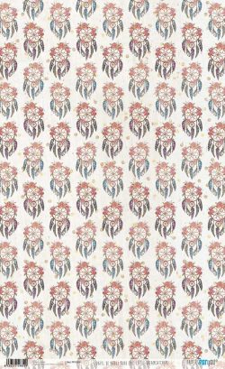 PFY-1859 - PAPEL DE ARROZ BOHO CHIC LITTLE DREAMCATCHERS - pack 6 ud.
